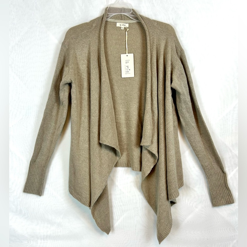 NWT La Miel Draped Cardigan Sweater / medium
